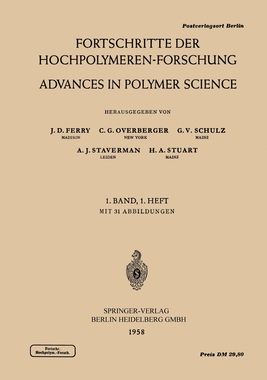 预订 Fortschritte Der Hochpolymeren-Forschung / Advances in Polymer Science