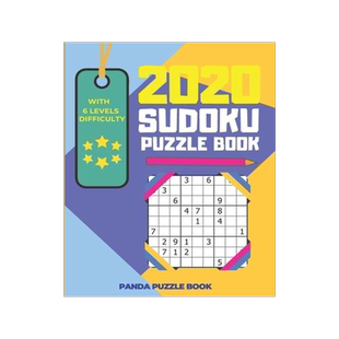 [预订]2020 Sudoku Puzzle Book With 6 Levels Difficulty: Jumbo Sudoku Books For Adults 9798613296651
