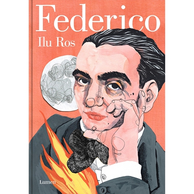 西班牙语原版 诗人洛尔迦漫画传记 Ilu Ros 精装 图像小说 Federico: Vida de Federico García Lorca