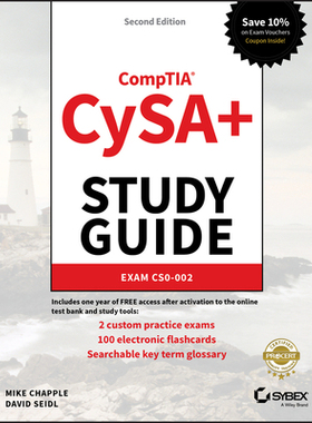 【预订】Comptia Cysa+ Study Guide Exam Cs0-002