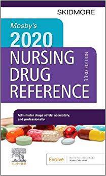 Mosby’s 2020 Nursing Drug Reference 2020护理药物参考