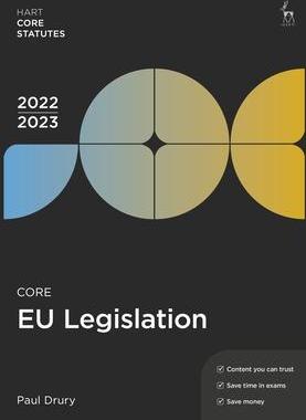 [预订]Core EU Legislation 2022-23 9781509960415