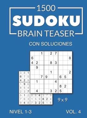 [预订]1500 Sudoku Brain Teaser 9x9 con soluciones Nivel 1-3 Vol. 4 9798504966915