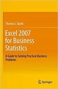 【预订】Excel 2007 for Business Statistics 9781461437338