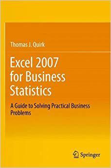 【预订】Excel 2007 for Business Statistics 9781461437338