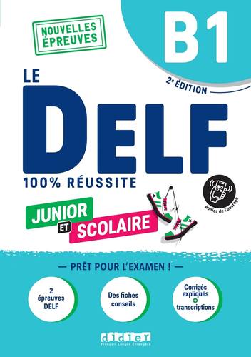 现货 DELF B1：100% 成功：新测试  Le DELF Scolaire B1 100% réussite 听力写作阅读练习 法国出国留学备考