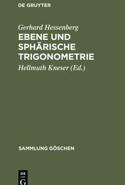 【预订】Ebene und sphärische Trigonometrie 9783111002743