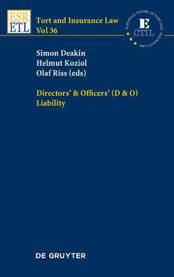 [预订]Directors & Officers (D & O) Liability 9783110489712