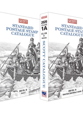 预订 2026 Scott Stamp Postage Catalogue Volume 1: Cover Us, Un, Countries A-B (2 Copy Set): Scott Stamp Postage Catalogu