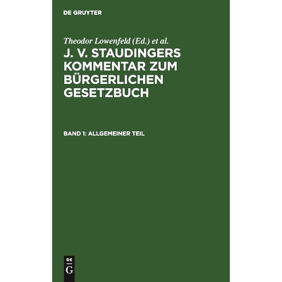 预订 Allgemeiner Teil: 9783112600696