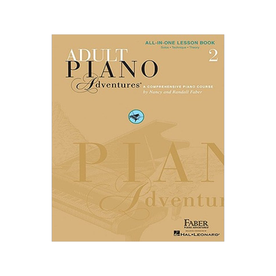 英文原版 菲伯尔成人钢琴课程，第2辑 Adult Piano Adventures All-In-One Piano Course Book 2