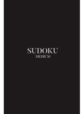 预订 Sudoku Medium: 100 Medium Sudoku Puzzles, 6x9 Travel Size, Great for Beginners, Great Gift, Stocking Stuffer, Get W