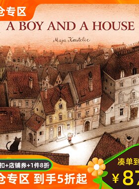 英文原版 男孩和房子Maja Kastelic 绘本 精装 A Boy and a House