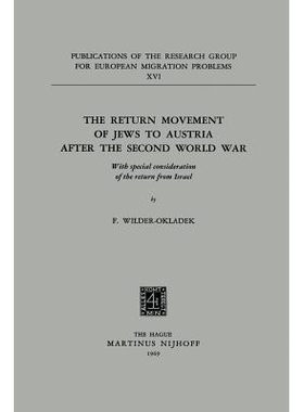 预订 The Return Movement of Jews to Austria after the Second World War: With special consideration of the return from Is