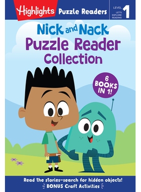 预订 Nick and Nack Puzzle Reader Collection: Level 1 6-In-1 Beginner Story Collection for Kids Learning to Read, Practic