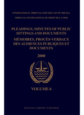 预订 Pleadings, Minutes of Public Sittings and Documents / Mémoires, procès-verbaux des audiences publiques et documen