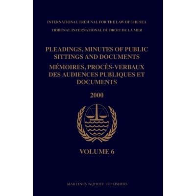预订 Pleadings, Minutes of Public Sittings and Documents / Mémoires, procès-verbaux des audiences publiques et documen