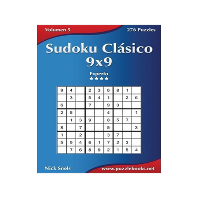 [预订]Sudoku Clasico 9x9 - Experto - Volumen 5 - 276 Puzzles 9781512327663