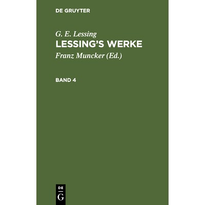 预订 Lessings Werke Bd. 4 Lwa: 9783112428337