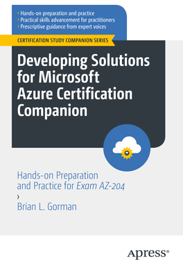 [预订]Developing Solutions for Microsoft Azure Certification Companion