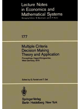 预订 Multiple Criteria Decision Making Theory and Application: Proceedings of the Third Conference Hagen/Königswinter,