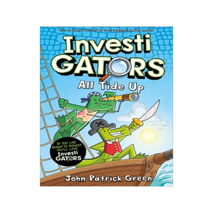 现货 鳄鱼侦查员7 InvestiGators All Tide Up 全彩爆笑漫画 中小学课外阅读桥梁书 益智类侦探推理 英文原版