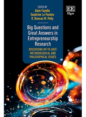 预订 Big Questions and Great Answers in Entrepreneurship Research: Discussing Up-To-Date Methodological and Philosophica