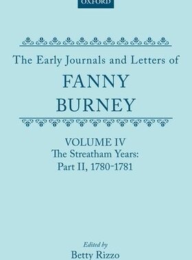 【预订】The Early Journals and Letters of Fanny Burney