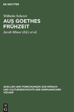 【预订】Aus Goethes Frühzeit 9783110994063