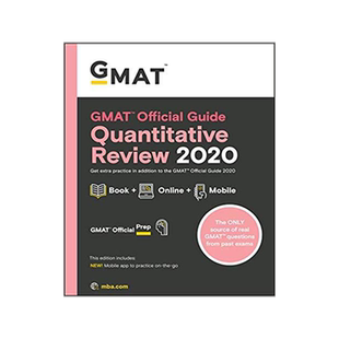 英文原版 2020版GMAT官方指南:数学 定量推理 GMAT Official Guide 2020 Quantitative Review: Book + Online Question Bank