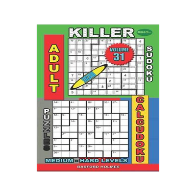 [预订]Adult sudoku jigsaw Killer. Calcudoku puzzles. Medium - hard levels.: Sudoku siesta. 9781082063893