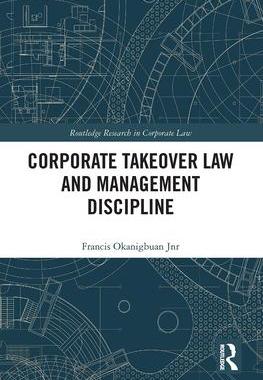 [预订]Corporate Takeover Law and Management Discipline 9781032238258