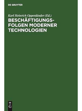 预订 Beschäftigungsfolgen moderner Technologien: 9783110127621