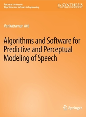 预订 Algorithms and Software for Predictive and Perceptual Modeling of Speech