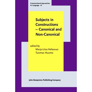 Canonical. Canonical Subjects 预订 9789027204387 – Constructions and 主体：规范和非规范 建筑业 Non