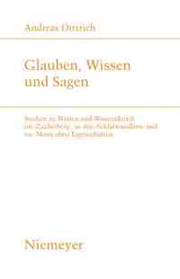【预订】Glauben, Wissen und Sagen 9783484181885