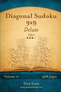 Jogos 预订 Diagonal Deluxe Volume Dificil Sudoku 9781514145111 468 9x9