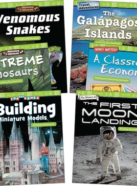 【预订】Fractions & Decimals: Grades 4-5 (6-Book Set)