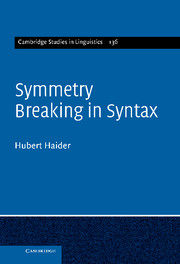 【预订】Symmetry Breaking in Syntax