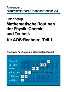 预订 Mathematische Routinen der Physik, Chemie und Technik für AOS-Rechner: 9783663198901