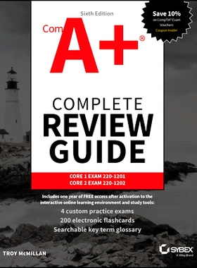 预订 Comptia A+ Complete Review Guide: Core 1 Exam 220-1201 and Core 2 Exam 220-1202, 6th Edition Comptia A + 综合复习指
