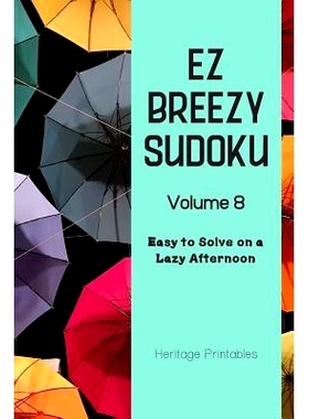 预订 EZ Breezy Sudoku Volume 8: Easy to Solve on a Lazy Afternoon: 9781070664996