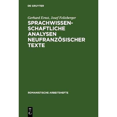 预订 Sprachwissenschaftliche Analysen neufranzösischer Texte: 9783484540279