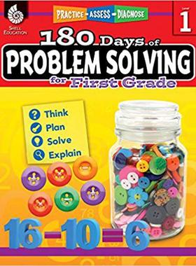 【预订】180 Days of Problem Solving for First Grade: Practice, Assess, Diagnose