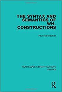 Syntax Constructions 预售 and The Semantics