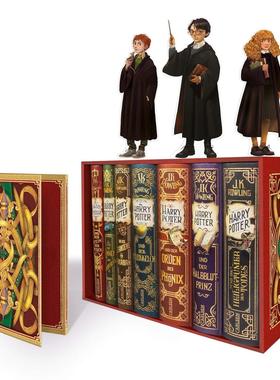 预订 哈利波特20周年 7册精装纪念套装 赠人物立牌 德文原版 德国原装进口 收藏送礼 HARRY POTTER, 7 VOLS.