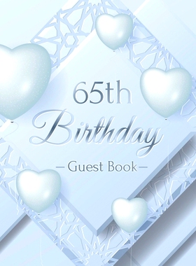 预订 65th Birthday Guest Book: Keepsake Gift for Men and Women Turning 65 - Hardback with Funny Ice Sheet-Frozen Cover T