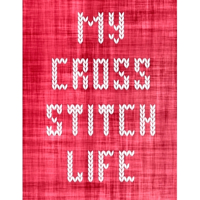 预订 My Cross Stitch Life: Cross Stitchers Journal DIY Crafters Hobbyists Pattern Lovers Collectibles Gift For Crafters