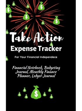 预订 Take Action Expense Tracker: Financial Notebook, Budgeting Journal, Monthly Finance Planner, Ledger Journal, Expens