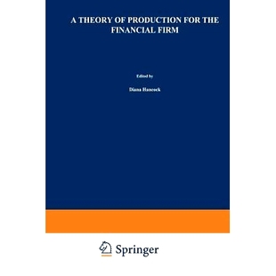 Production Firm 9789401057226 Financial Theory the 预订 for